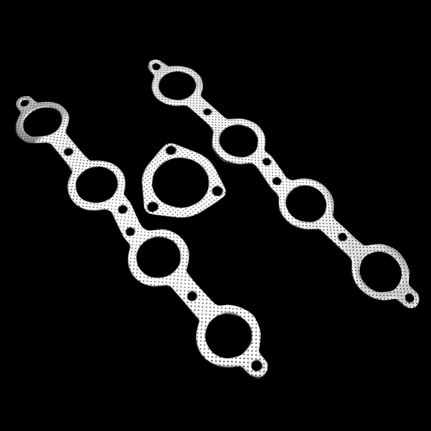 Exhaust Manifold Headers for Small Block Chevy Ceramic Coated Polished Block Hugger GM LS1 LS6