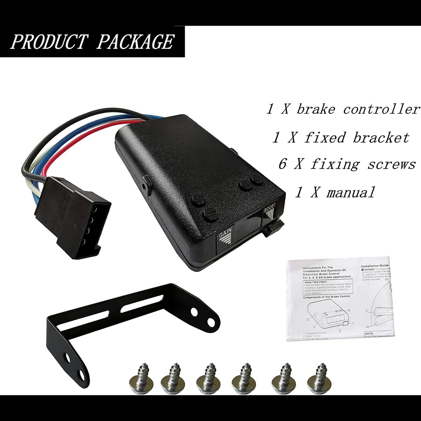 Electronic Trailer Brake Controller for Virtually Trailer with 2 to 8 Braking System Replace 8508211