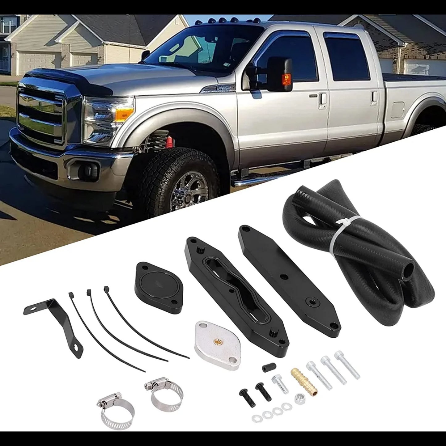 EGR Valve Cooler Delete Kit for Ford 6.7L Powerstroke Diesel 2011-2019