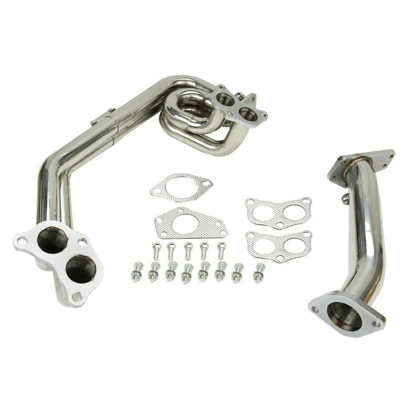 Unequal Slip Joint Exhaust Manifold Header & UpPipe for Subaru Impreza WRX/STi GE/GH/GR/GV 2.0L/ 2.5L EJ20/ EJ25 H4 2008-2014