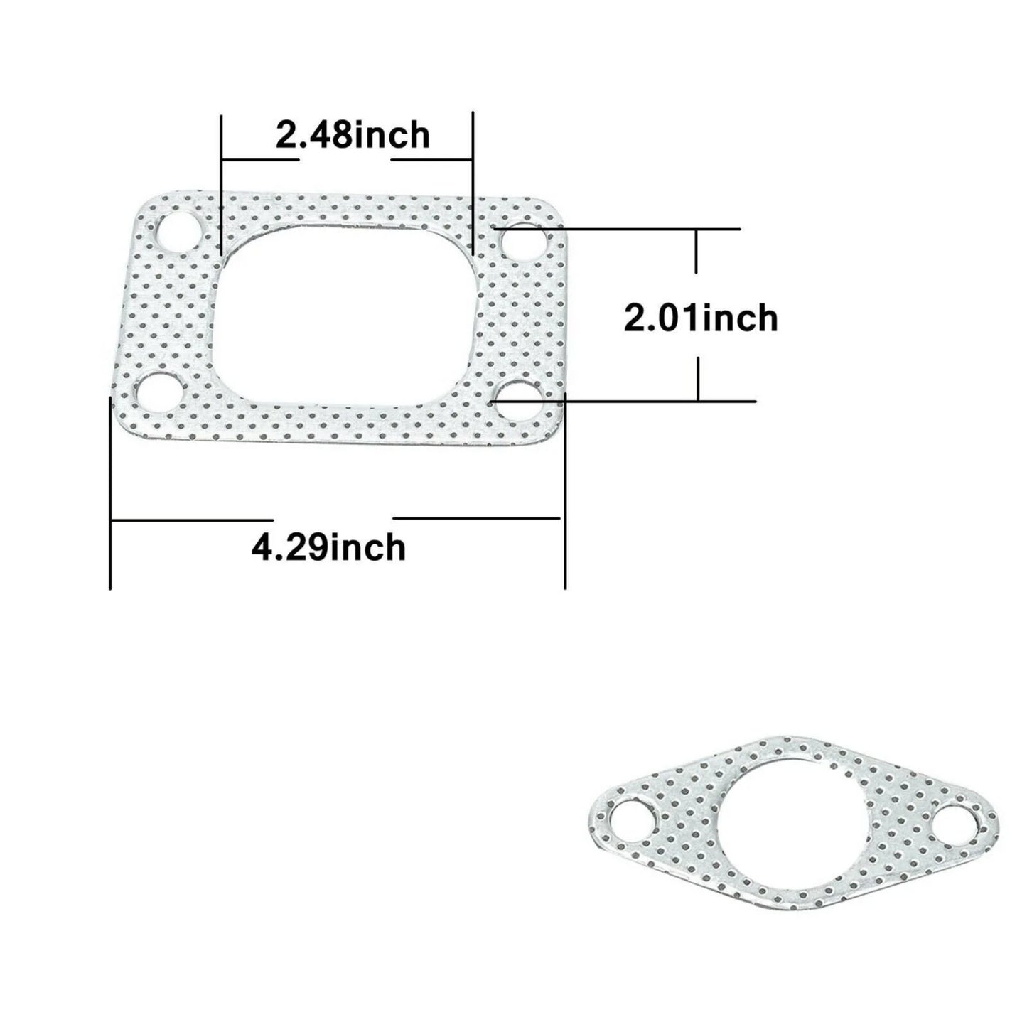 Exhaust Manifold Header Fits 1984-1986 2.3L Ford Mustang SVO Thunderbird XR4Ti Center Mount Turbo Manifold T3