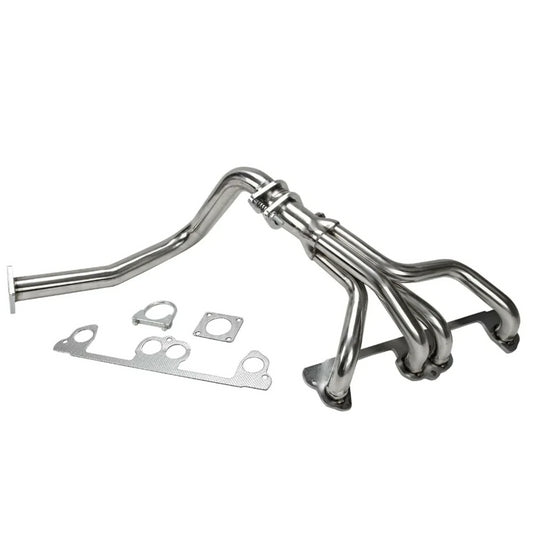 Stainless Manifold Header w/ Pipe Fits Jeep Wrangler YJ 2.5L L4 1991 1992 1993 1994 1995