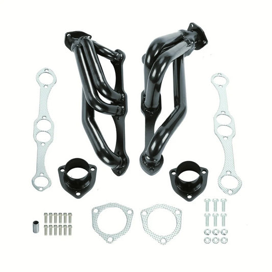 Engine Swap Exhaust Manifold Headers for Small Block Chevy Blazer S10 S15 283 302 350 V8 Black
