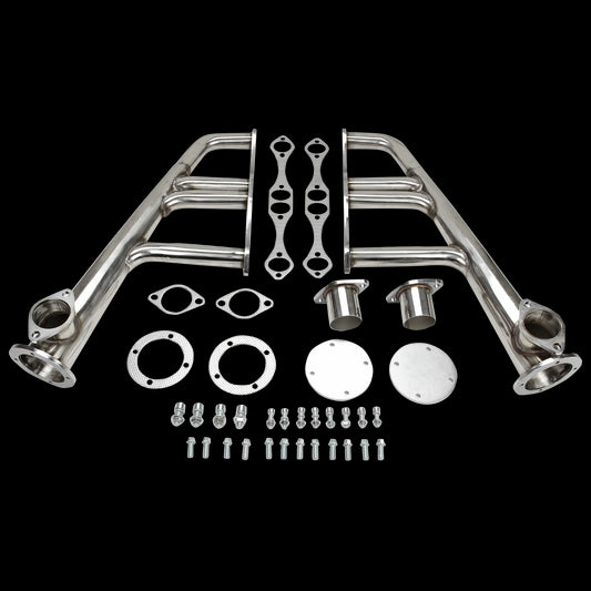 Exhaust Header with Standard Or Vortec Heads Including D-port ZZ-4 Style Heads (not LT-1) Fits for V8 Small Block Chevy Lake Style 265-400 C.i.