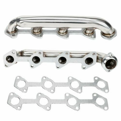 Stainless Performance Exhaust Headers Manifolds For 2003-2007 Ford Powerstroke F250 F350 6.0L