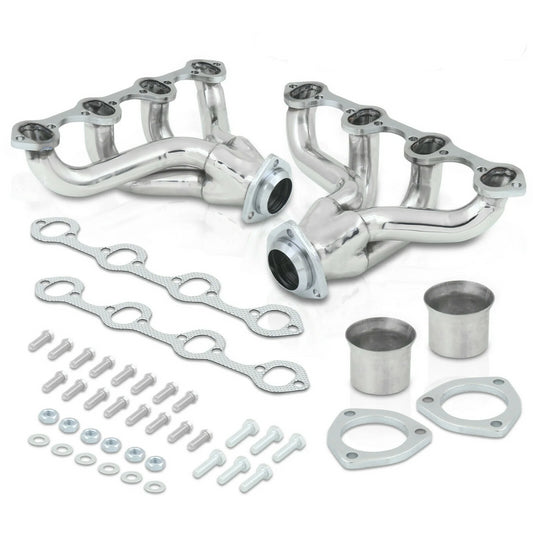 Exhaust Manifold Header For Ford 289 302 351 v8 Stainless Sbc Small Block Hugger - Stainless Steel