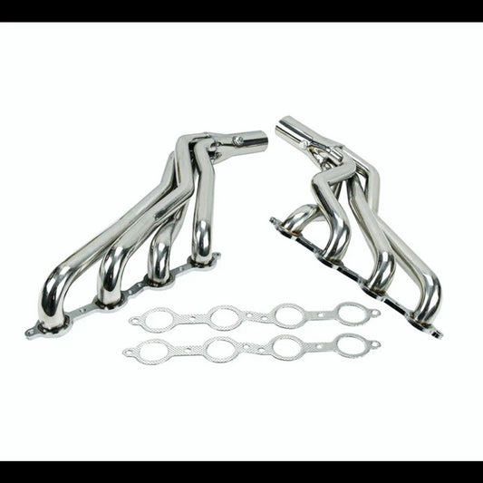 Long Tube Stainless Steel Headers W/ Gaskets for Chevy GMC 2007-2014 4.8L 5.3L 6.0L