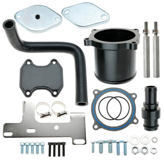 6.7 Cummins EGR Cooler & Throttle Valve Delete Kit 10-14 Dodge RAM 2500 3500 6.7L Cummins