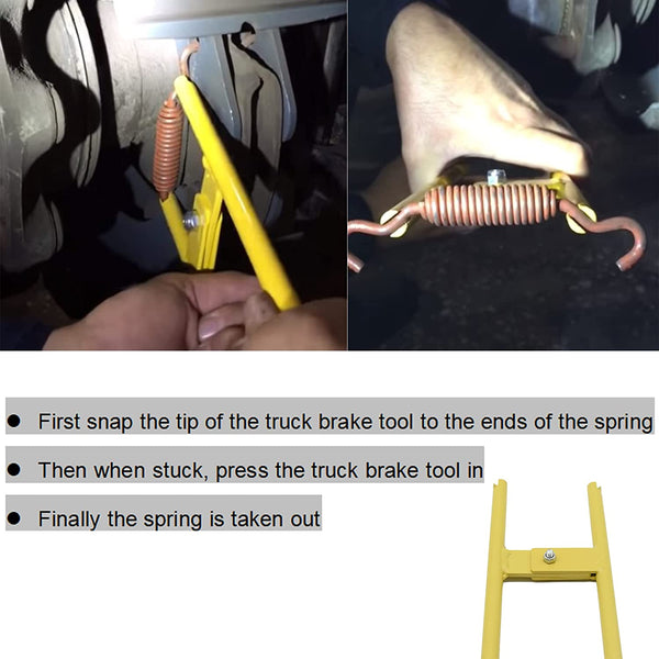 LT890 Truck Brake Shoe Spring Slack Adjustable Tool Anchor Pin Heavy Spings Installer Replace LTI890