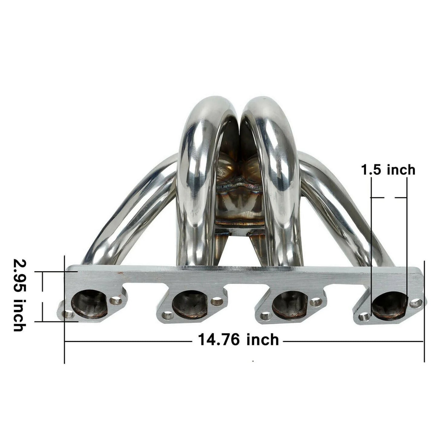 Exhaust Manifold Header Fits 1984-1986 2.3L Ford Mustang SVO Thunderbird XR4Ti Center Mount Turbo Manifold T3