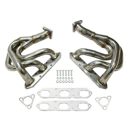 Stainless Header Manifold/Exhaust for Porsche Boxster 986 2.5L 2.7L 3.2L BASE/S 1997-2004