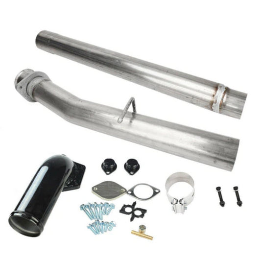 4 Inch Cat DPF Delete Pipe for 2008 - 2010 6.4L Power Stroke Ford F250 F350 F350 F450 F550