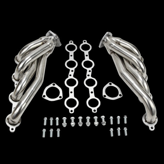 Exhaust Header for Chevy LS1 LS2 LS3 LS6 LS7 Engine(Camaro, Chevelle, Nova, Firebird) for 2010-2015 Chevrolet Camaro LS  LT SS Z/28 ZL1 3.6L 4.8L, 5.3L, 5.7L, 6.0L, 6.2L