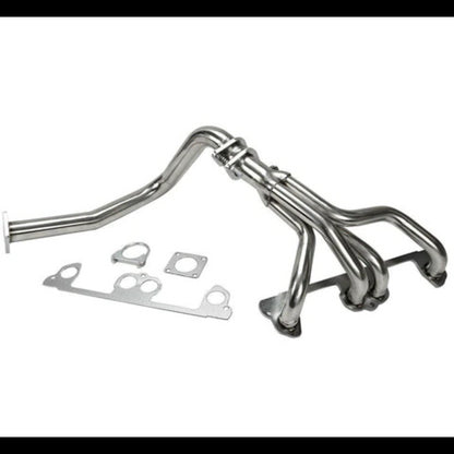 Stainless Manifold Header Fits Jeep Wrangler YJ 2.5L L4 w/ Pipe 1991-1995